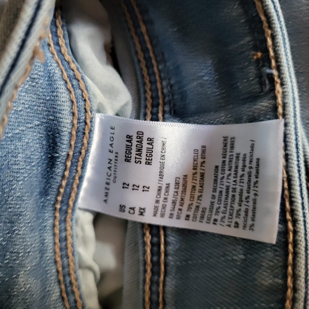 American Eagle Outfitters Flare & Wide Leg Jeans - Light Blue